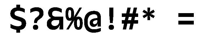 Galix Mono Bold Font OTHER CHARS