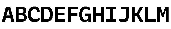 Galix Mono Bold Font UPPERCASE