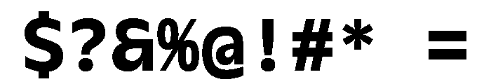 Galix Mono Extra Bold Font OTHER CHARS