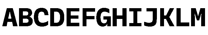 Galix Mono Extra Bold Font UPPERCASE
