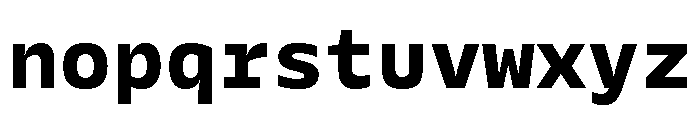Galix Mono Extra Bold Font LOWERCASE