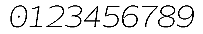 Galix Mono Extra Light Italic Font OTHER CHARS