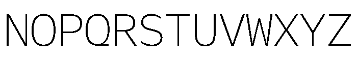 Galix Mono Extra Light Font UPPERCASE