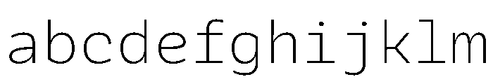 Galix Mono Extra Light FONT