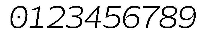 Galix Mono Light Italic Font OTHER CHARS