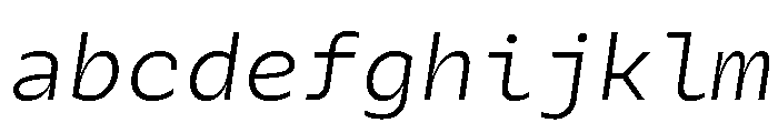 Galix Mono Light Italic FONT