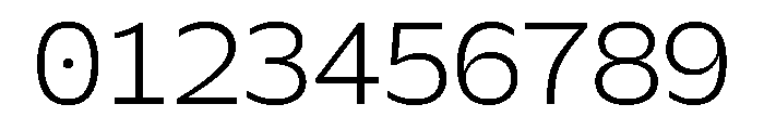 Galix Mono Light Font OTHER CHARS