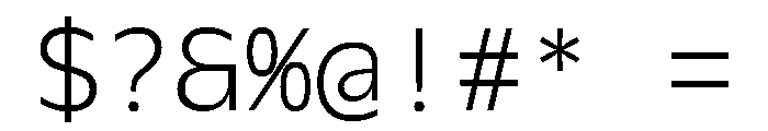Galix Mono Light Font OTHER CHARS