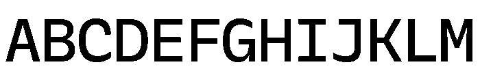 Galix Mono Medium Font UPPERCASE