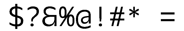 Galix Mono Regular Font OTHER CHARS