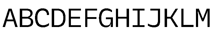 Galix Mono Regular Font UPPERCASE