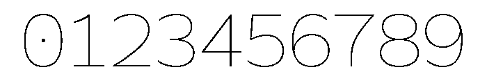 Galix Mono Thin Font OTHER CHARS
