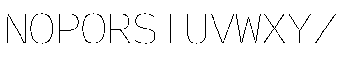 Galix Mono Thin Font UPPERCASE