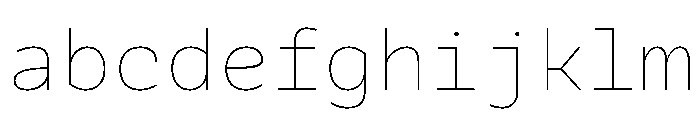 Galix Mono Thin FONT