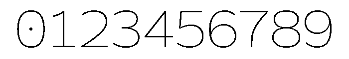 Galix Mono Ultra Light Font OTHER CHARS