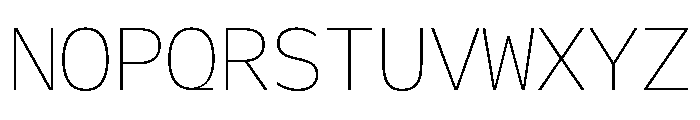 Galix Mono Ultra Light Font UPPERCASE