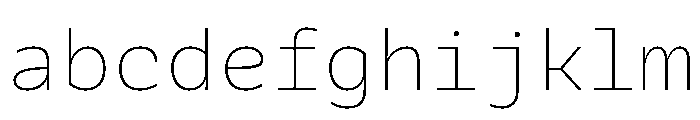 Galix Mono Ultra Light FONT