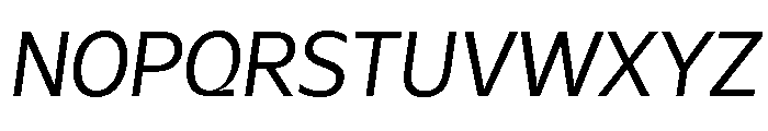 Galix Regular Italic Font UPPERCASE