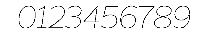 Galix Thin Italic Font OTHER CHARS