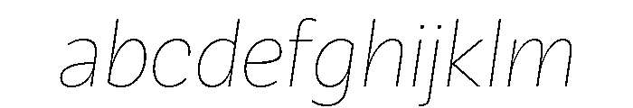 Galix Thin Italic FONT