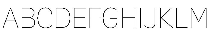 Galix Thin Font UPPERCASE