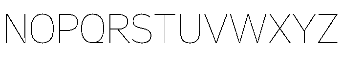 Galix Thin Font UPPERCASE