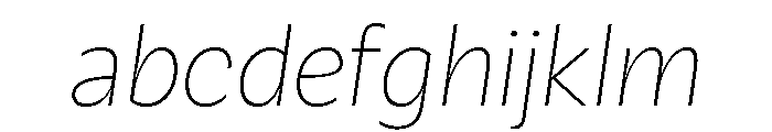 Galix Ultra Light Italic FONT