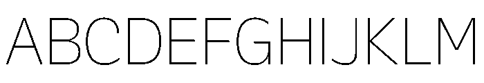 Galix Ultra Light Font UPPERCASE