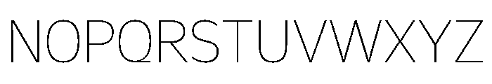 Galix Ultra Light Font UPPERCASE