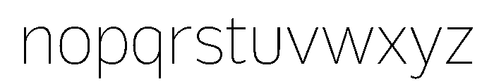Galix Ultra Light Font LOWERCASE
