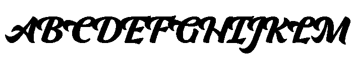 Ganache Regular Font UPPERCASE