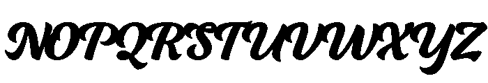 Ganache Regular Font UPPERCASE