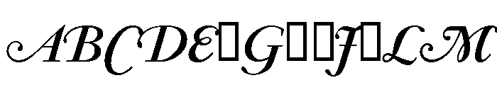 Garamond Bold Italic Swashes Font UPPERCASE