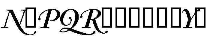 Garamond Bold Italic Swashes Font UPPERCASE