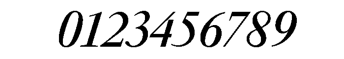 Garamond Bold Italic Font OTHER CHARS