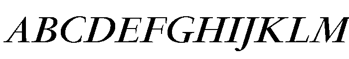 Garamond Bold Italic Font UPPERCASE