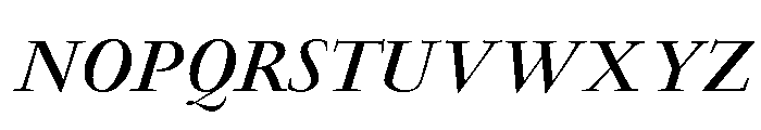 Garamond Bold Italic Font UPPERCASE