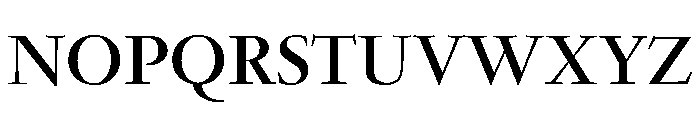 Garamond Bold Font UPPERCASE