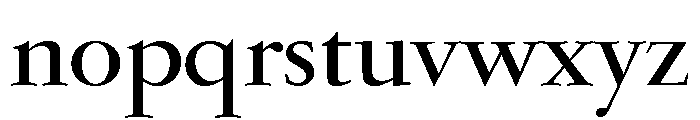 Garamond Bold Font LOWERCASE