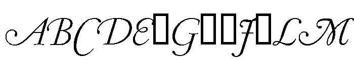 Garamond Light Italic Swashes Font UPPERCASE