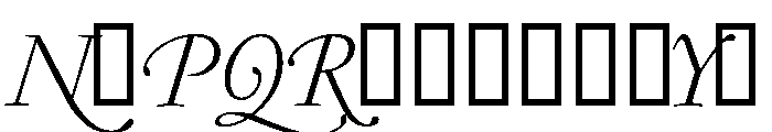 Garamond Light Italic Swashes Font UPPERCASE