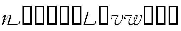 Garamond Light Italic Swashes Font LOWERCASE