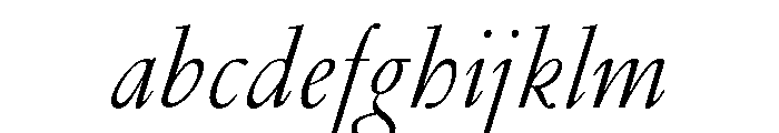 Garamond Light Italic FONT