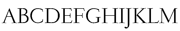 Garamond Light Font UPPERCASE