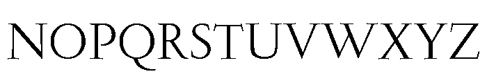 Garamond Light Font UPPERCASE