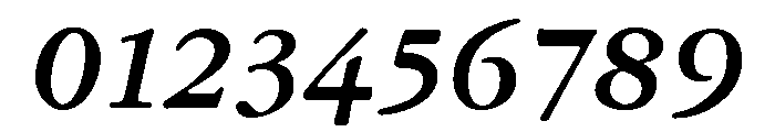 Garamond Micro Bold Italic Font OTHER CHARS