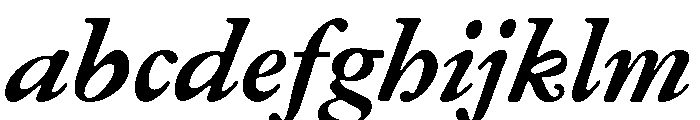 Garamond Micro Bold Italic FONT