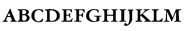 Garamond Micro Bold Font UPPERCASE