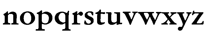 Garamond Micro Bold Font LOWERCASE