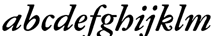 Garamond Micro Medium Italic FONT